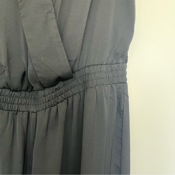 Ark & Co Sleeveless Wide Leg Jumpsuit Size Medium Tall in Black - Picture 6 of 12